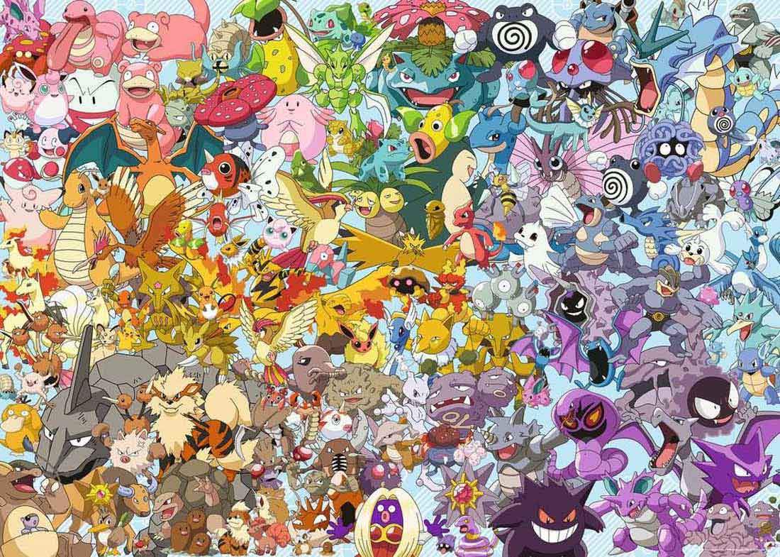Puzzle Pokémon Ravensburger Challenge 1000 peças