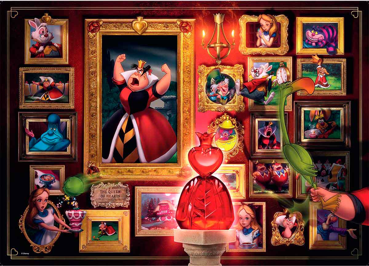 Puzzle Ravensburger Villains Disney: Rainha de Copas de 1000