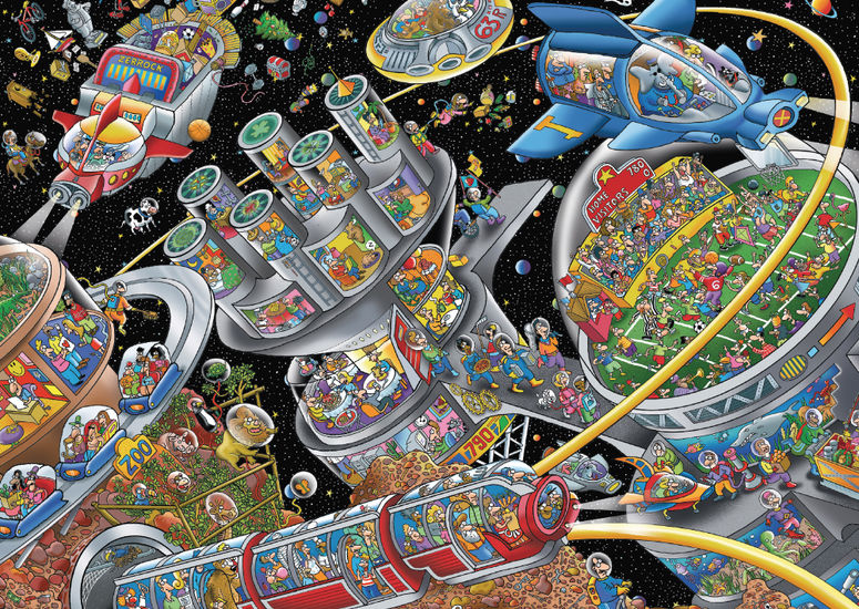 Puzzle Schmidt Colônia Espacial 1000 peças
