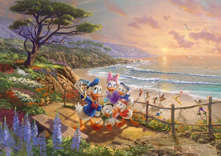 Puzzle Schmidt Donald e Margarida Um Pato Tarde 1000 peças