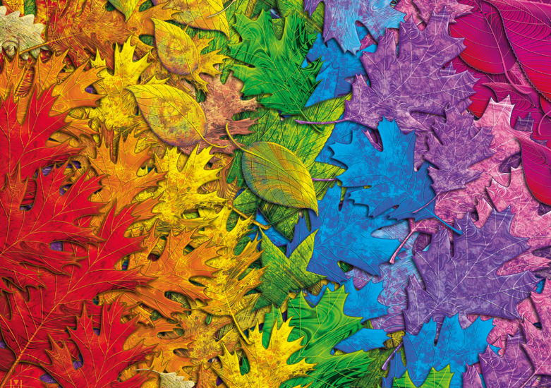 Puzzle Schmidt Folhas Coloridas 1500 Peças