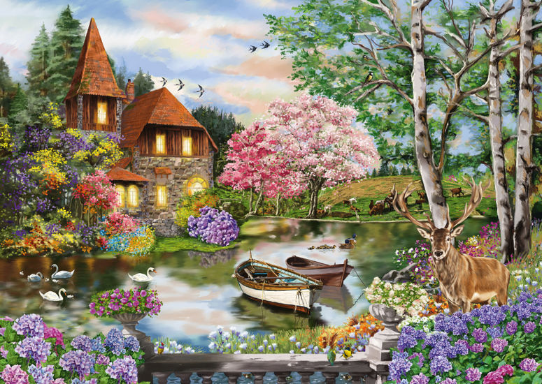 Puzzle Schmidt A Casa do Lago da 1000 Peças
