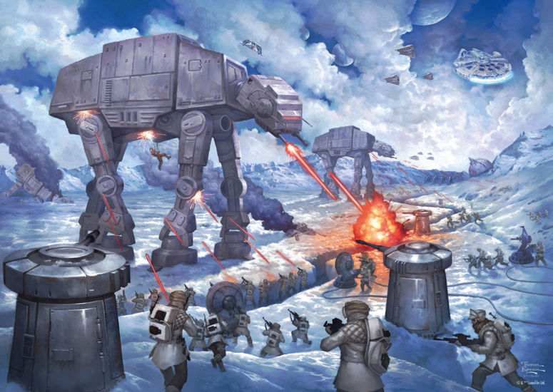 Puzzle Schmidt Star Wars A Batalha de Hoth 1000 pzs