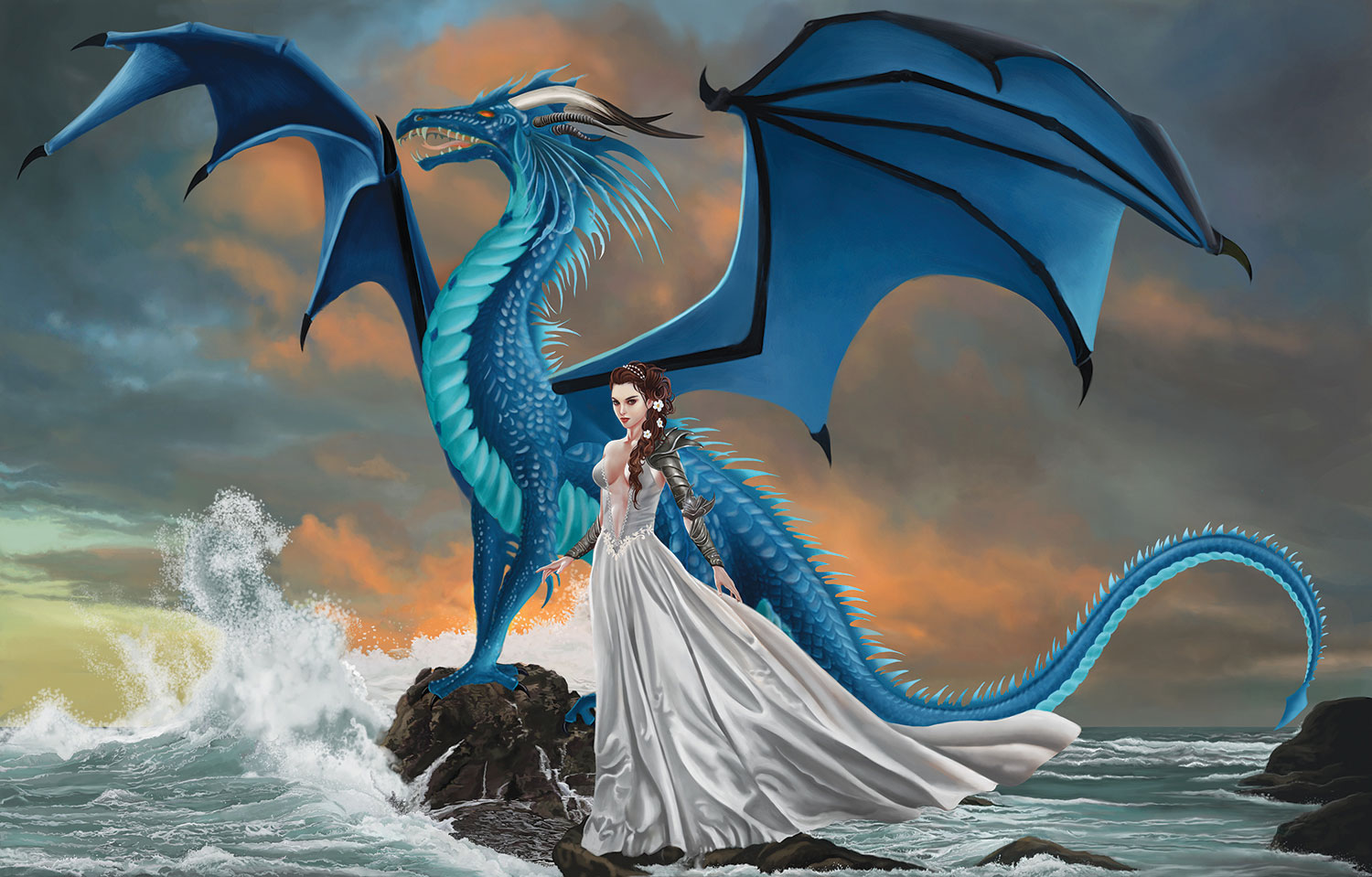 Puzzle SunsOut Water Dragon 1000 Peças