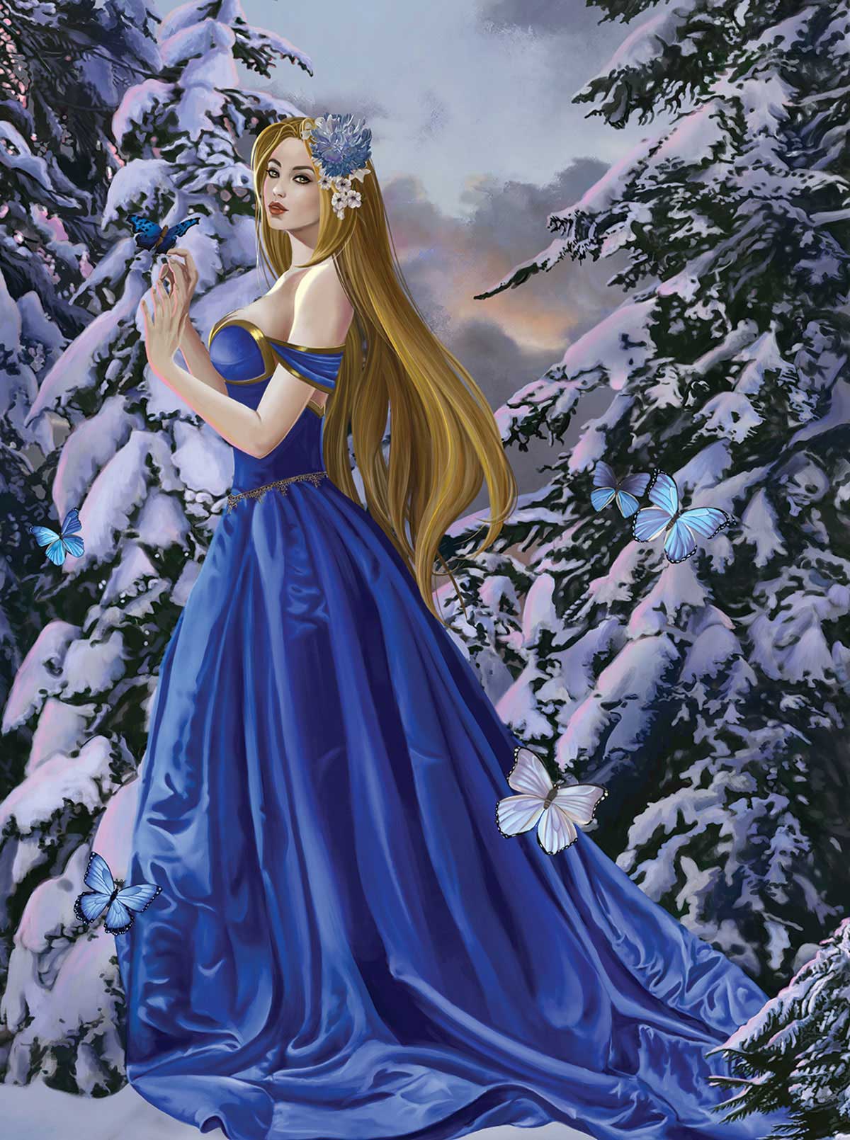 Puzzle SunsOut The Blue Dress 1000 peças