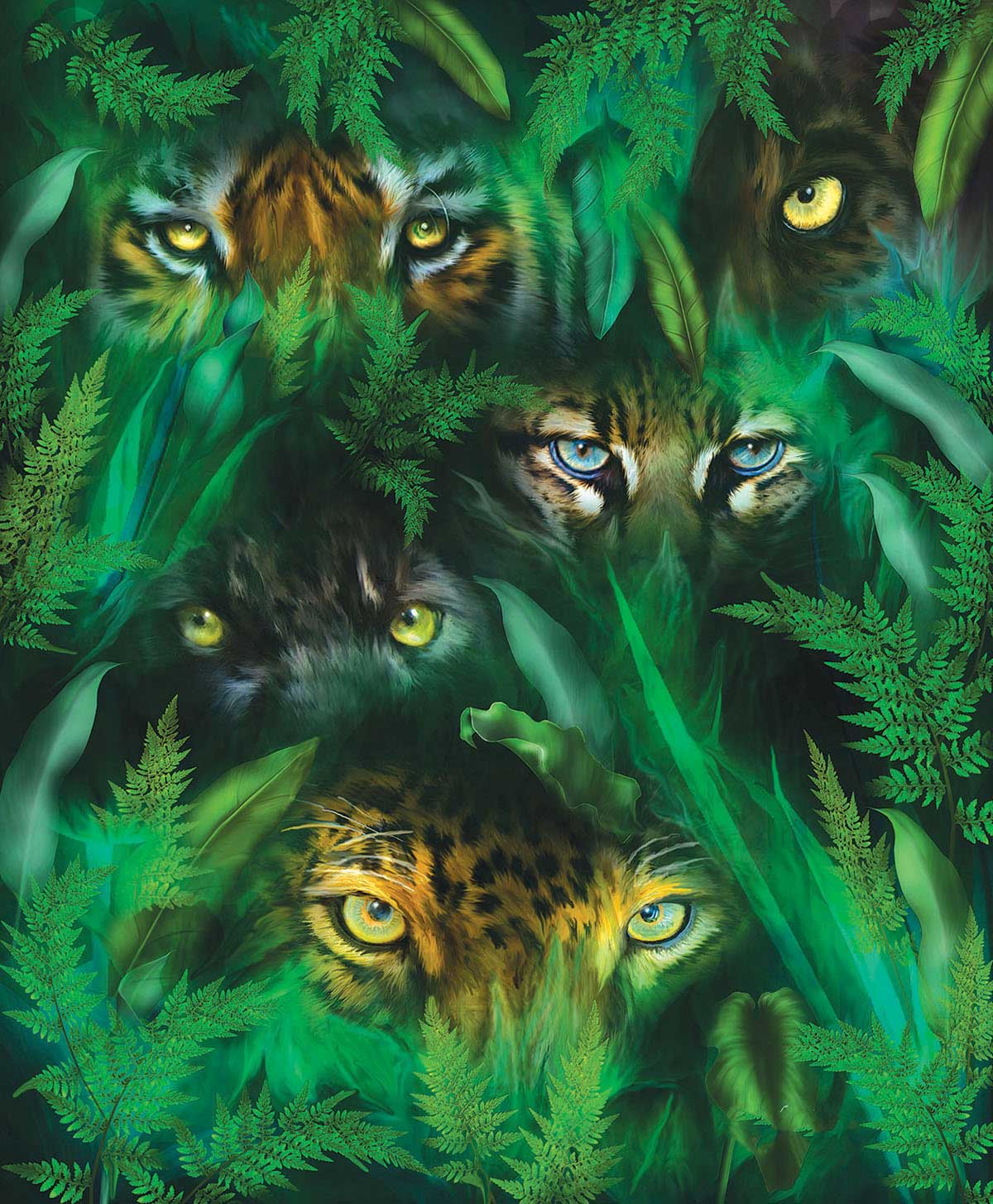 Puzzle SunsOut Olhos da Selva de 1000 peças
