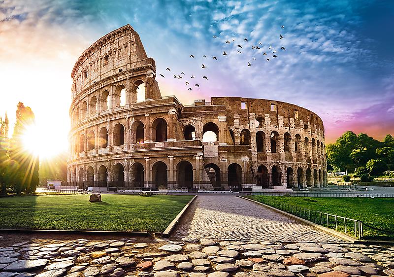 Puzzle Trefl O Coliseu, Roma de 1000 Peças