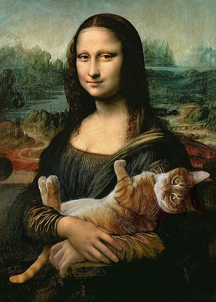 Puzzle Trefl Mona Lisa's Cat 500 peças