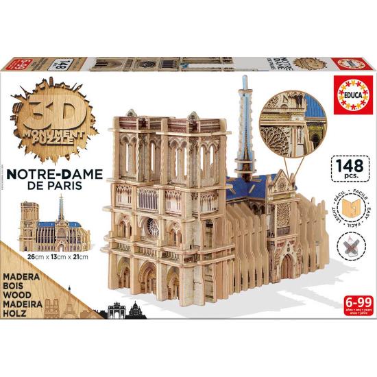 Educa 3D Puzzle Catedral Notre Dame de Paris 148 Peças