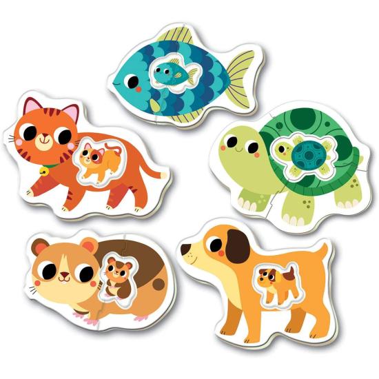 Puzzle Baby Educa Progressivo Pequenos Animais
