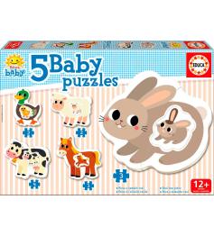 Puzzle Baby Educa Progressivo A Fazenda