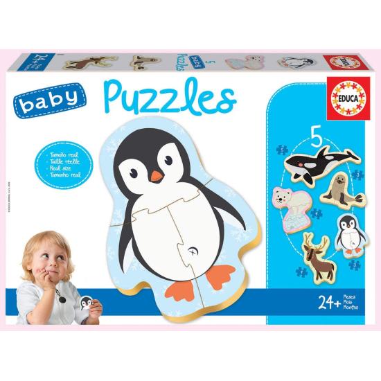 Puzzles Baby Educa Animais Polares