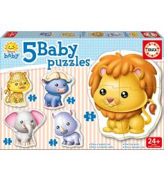 Bebês Puzzles Animais Selvagens