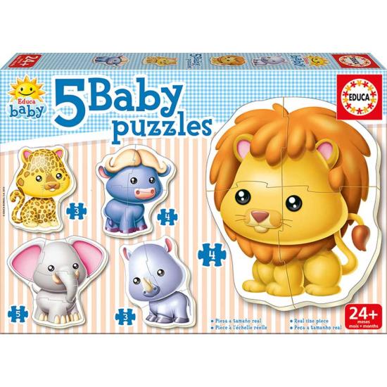Puzzles Baby Educa Animais Selvagens Puzzles Baby Educa Animais Selvagens