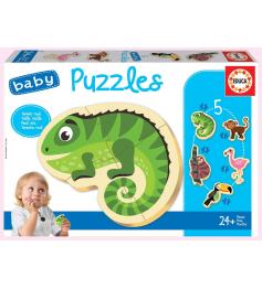 Puzzles Baby Educa Animais Tropicais