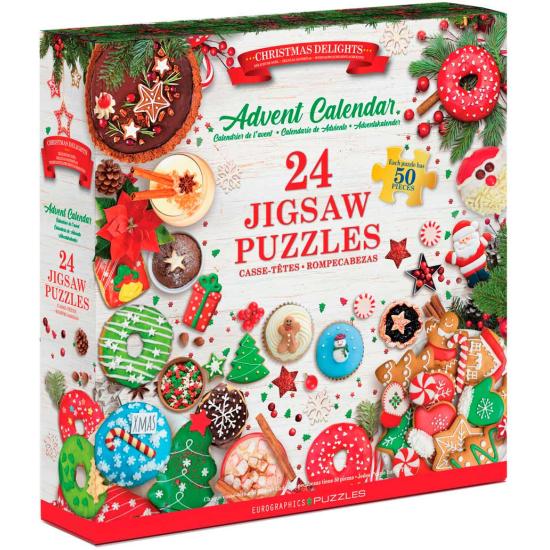 Calendário do Advento Eurographics Delícias de Natal  24 x 50P