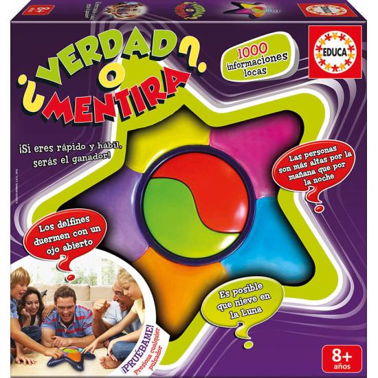 Eduque o jogo de tabuleiro da verdade ou da mentira