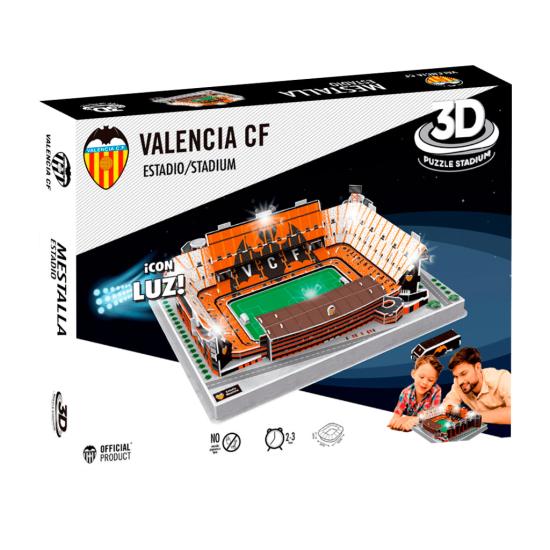 Puzzle 3D Estadio Mestalla Valencia CF com Luz