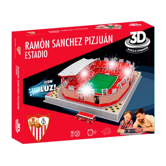 Puzzle 3D Estadio Ramón Sánchez Pizjuán Sevilla FC com Luz