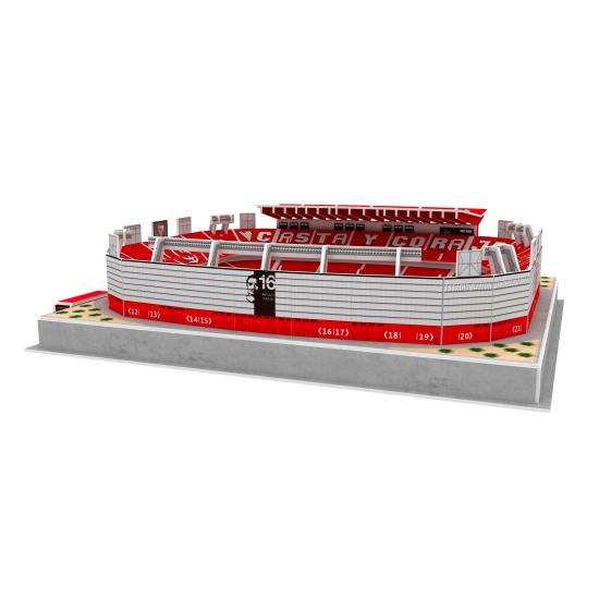 Puzzle 3D Estadio Ramón Sánchez Pizjuán Sevilla FC com Luz