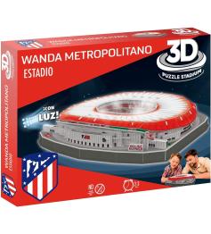 Puzzle 3D Estadio Wanda Metropolitan Atlético de Madrid com Luz