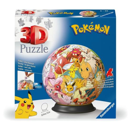 Puzzle 3D Ravensburger  Bola Pokemon 73 Pçs Puzzle 3D Ravensburger  Bola Pokemon 73 Pçs