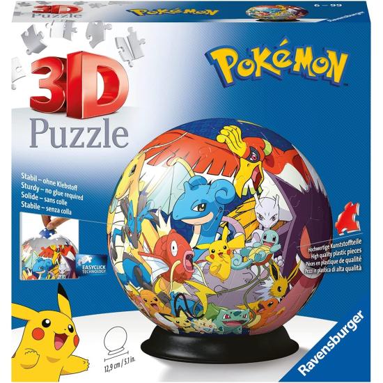 Puzzle 3D Ravensburger  Bola Pokemon 73 Pçs