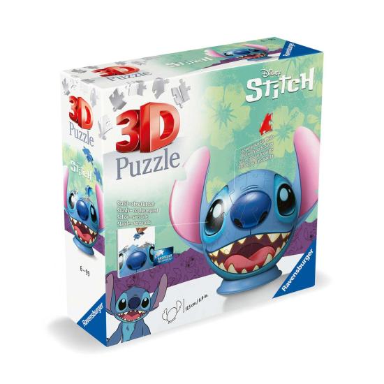 Puzzle 3D Ravensburger Bola Stitch de 72 Pçs