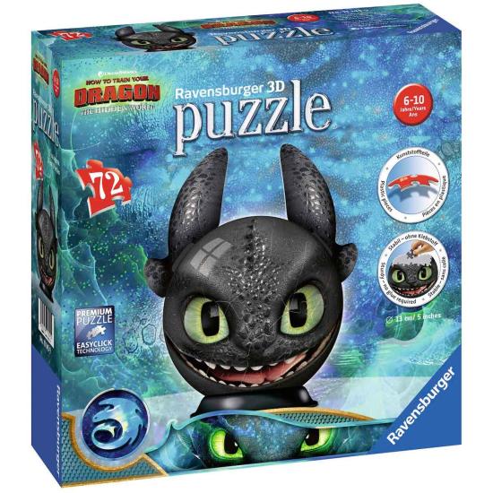 Puzzle 3D Ravensburger Banguela Como Treinar Seu Dragão 7