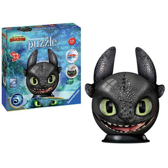 Puzzle 3D Ravensburger Banguela Como Treinar Seu Dragão 7