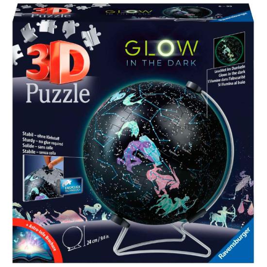 Puzzle 3D Ravensburger Globo Estelar Fosforescente 180 Pçs