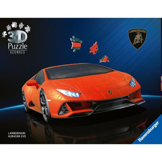 Ravensburger Lamborghini Huracan Evo 3D Puzzle 158 peças Ravensburger Lamborghini Huracan Evo 3D Puzzle 158 peças