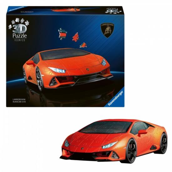 Ravensburger Lamborghini Huracan Evo 3D Puzzle 158 peças Ravensburger Lamborghini Huracan Evo 3D Puzzle 158 peças