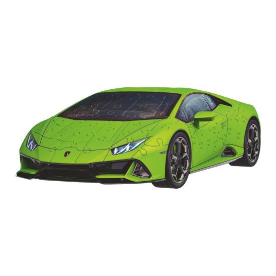 Puzzle 3D Ravensburger Lamborghini Huracan Evo Verde de 108