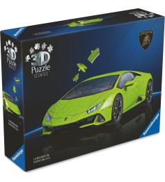 Puzzle 3D Ravensburger Lamborghini Huracan Evo Verde de 108