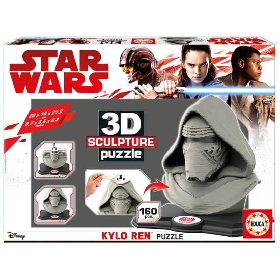 Puzzle Escultura 3D Kylo Ren Star Wars de 160 peças
