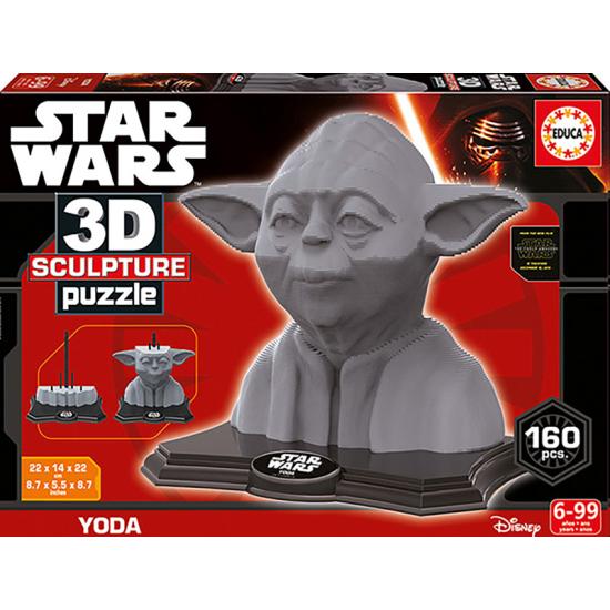 Puzzle Escultura 3D Yoda Star Wars 160 Peças