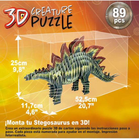 Puzzle Educa 3D Stegosaurus Creature 89 Peças