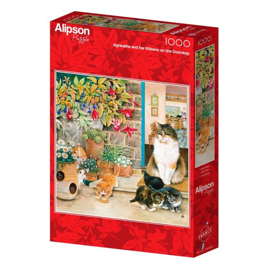 Puzzle Alipson Agneatha E Seus Gatinhos de 1000 Peças