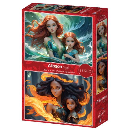 Puzzle Alipson Água e Fogo 2x500 peças
