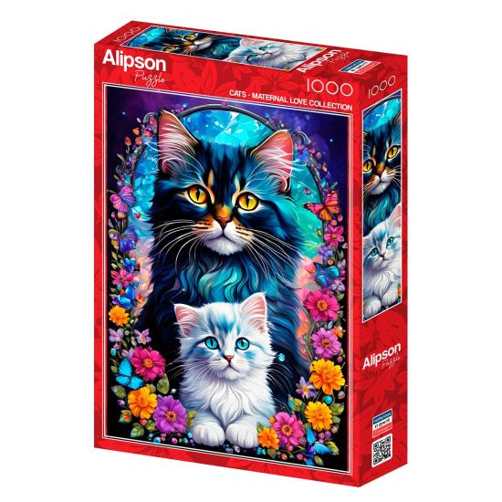 Puzzle Alipson Gatos do Amor Materno de 1000 Peças