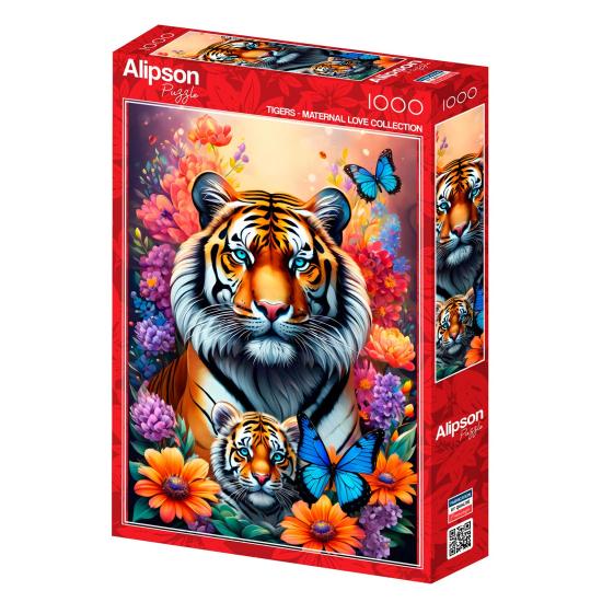 Puzzle Alipson Tigres do Amor Materno de 1000 Peças