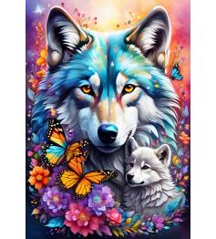 Puzzle Alipson Lobos do Amor Materno de 1000 Peças