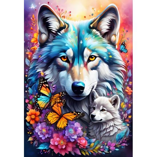 Puzzle Alipson Lobos do Amor Materno de 1000 Peças Puzzle Alipson Lobos do Amor Materno de 1000 Peças