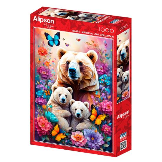 Puzzle Alipson Ursos do Amor Materno de 1000 Peças Puzzle Alipson Ursos do Amor Materno de 1000 Peças