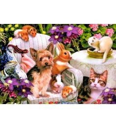 Puzzle Alipson Brotos e flores de 1000 Peças