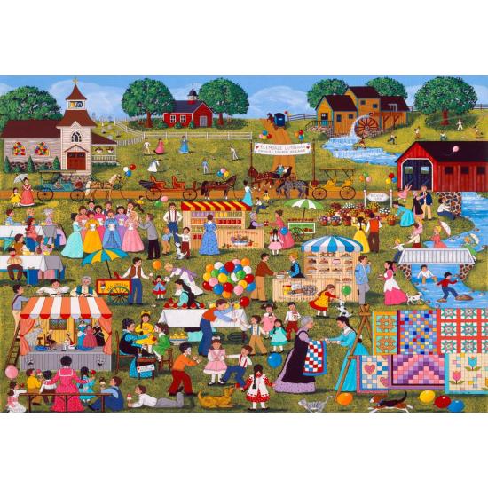 Puzzle Alipson Bazar Anual da Igreja de 1000 Peças Puzzle Alipson Bazar Anual da Igreja de 1000 Peças