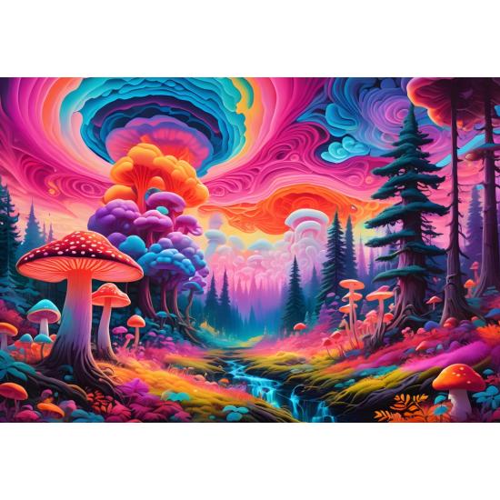 Puzzle Alipson Floresta de Cogumelos 1000 Peças