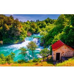 Puzzle Alipson Cascades de Krka, Croacia de 1000 Peças
