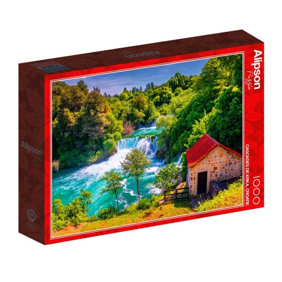 Puzzle Alipson Cascades de Krka, Croacia de 1000 Peças